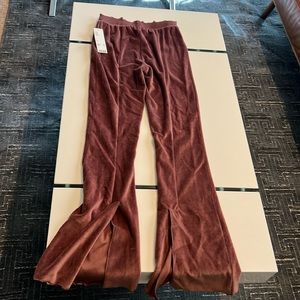 NWT URBAN OUTFITTERS VELVET FLARE PANTS